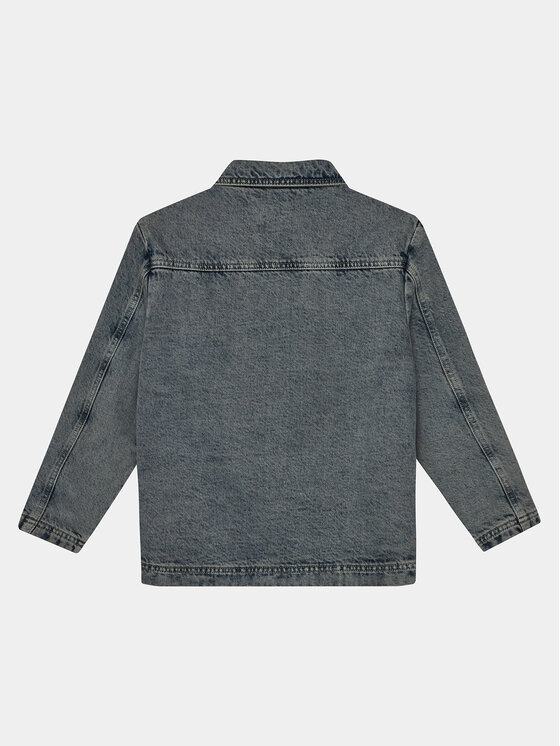 Calvin Klein Jeans Calvin Klein Jeans Kurtka jeansowa Skater IU0IU00537 Niebieski Relaxed Fit