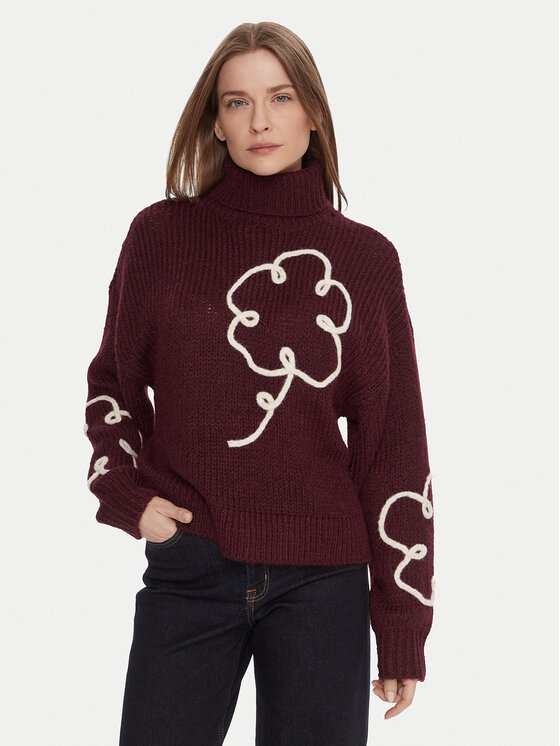 Vero Moda Vero Moda Bluză cu gât Fatima 10335036 Violet Regular Fit