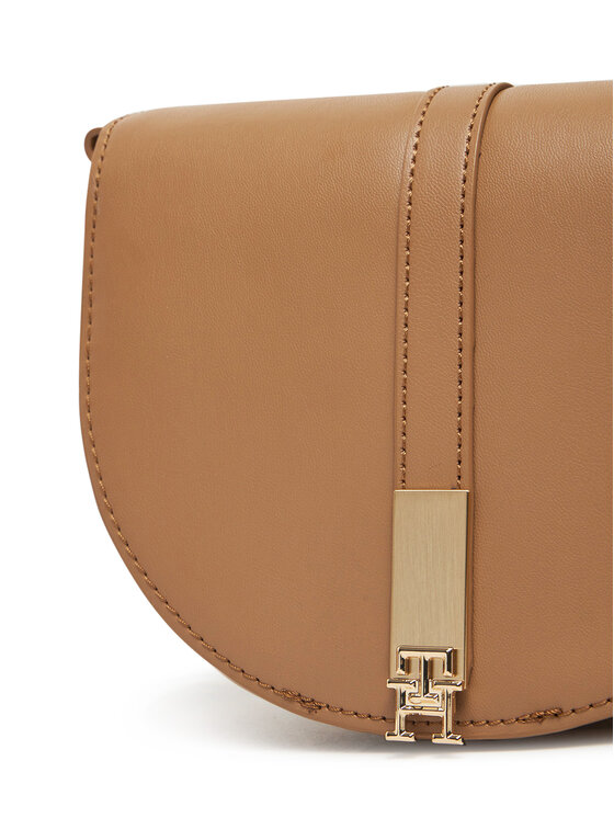 Tommy Hilfiger Tommy Hilfiger Дамска чанта Heritage Saddle Bag AW0AW17164 Кафяв