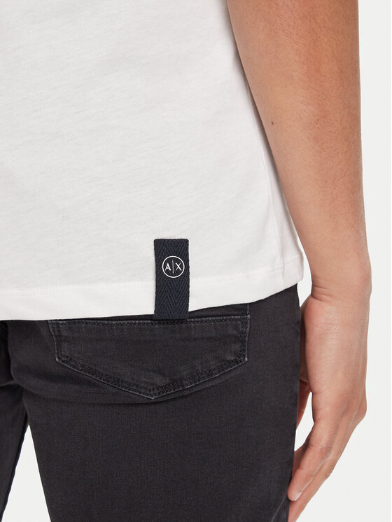 Armani Exchange Armani Exchange T-krekls XM001853 AF10356 U0009 Balts Regular Fit