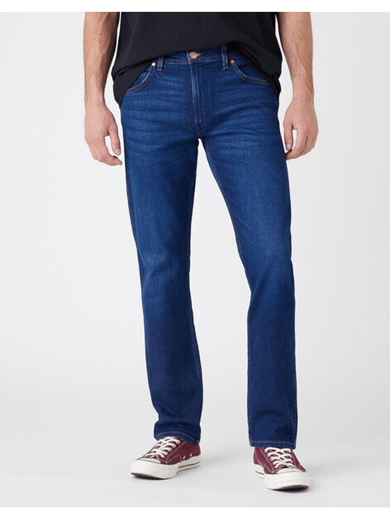 Wrangler Wrangler Jeansy GREENSBORO Niebieski Straight Fit