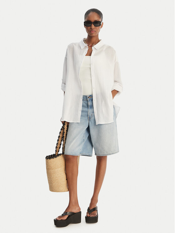 Seafolly Seafolly Πουκάμισο Classic 54027-TO Λευκό Regular Fit