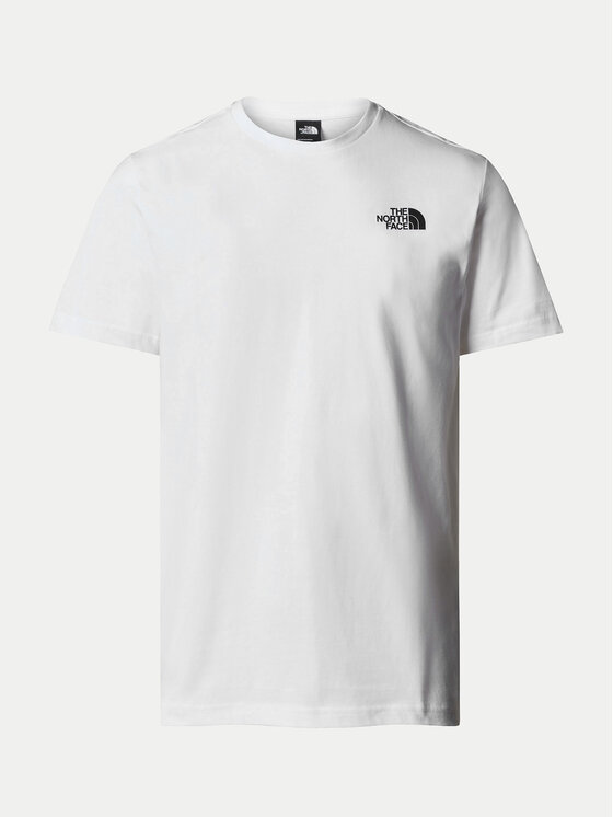 The North Face The North Face Tricou Redbox NF0A87NV Alb Regular Fit