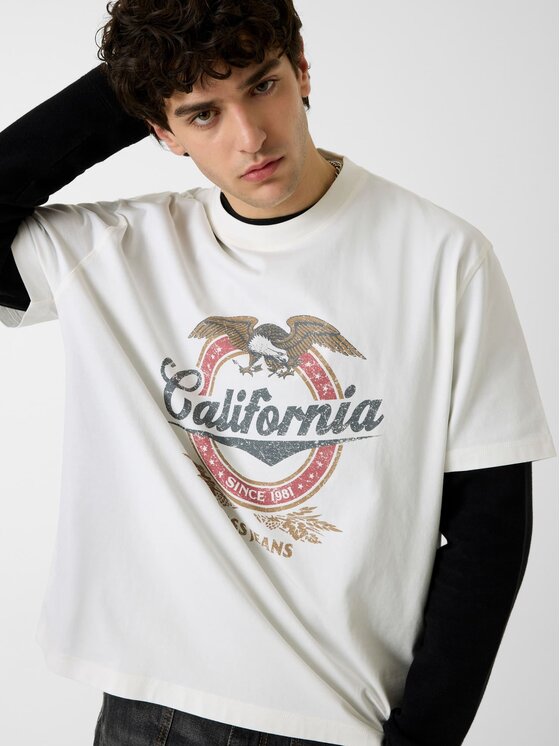 Guess Guess T-Shirt 183251 Bílá Classic Fit