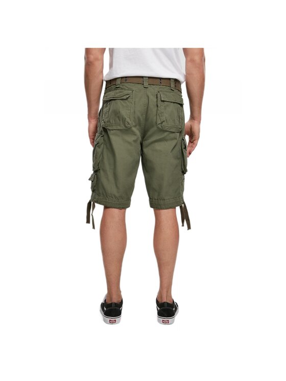 Brandit Brandit Szorty materiałowe 2001.1 Zielony Regular Fit