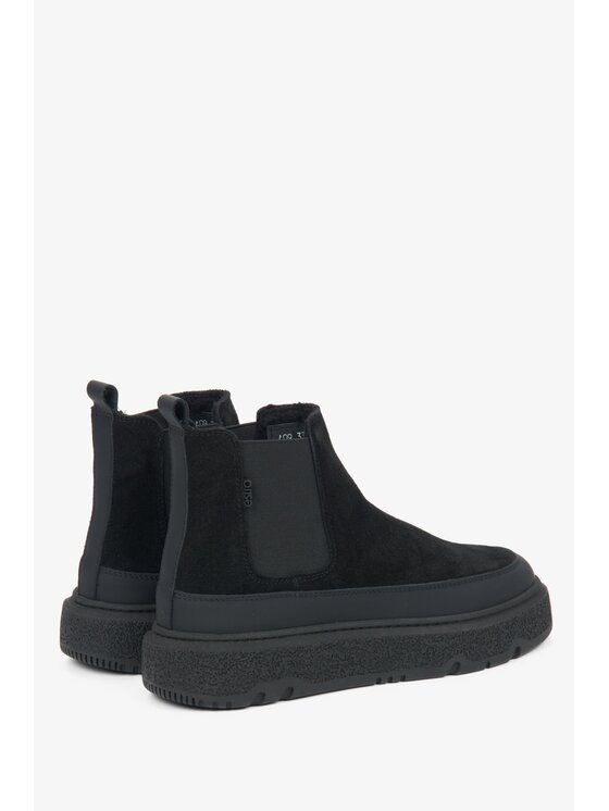 Estro Estro Μποτάκια με λάστιχο ER00116045 Μαύρο
