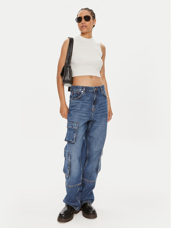 HUGO Hugo Jeans Leni 50513698 Blau Loose Fit