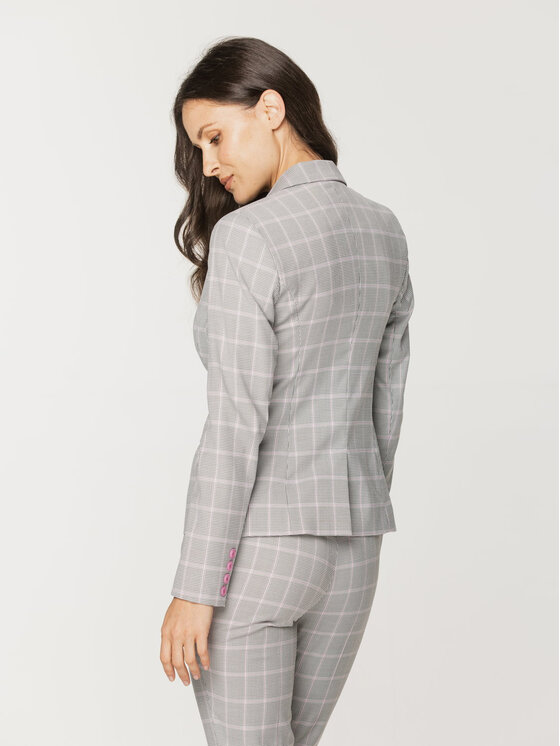 Willsoor Willsoor Marynarka 67770 Szary Regular Fit