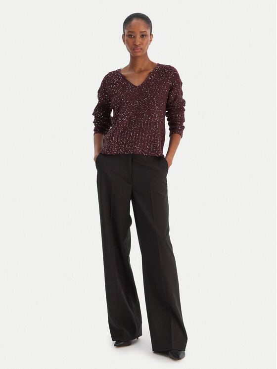 Vero Moda Vero Moda Bluza Leilani 10318223 Vijolična Loose Fit