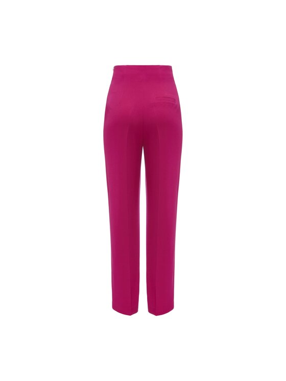 La Mania La Mania Pantaloni di tessuto MOVE PINK Rosa Classic Fit