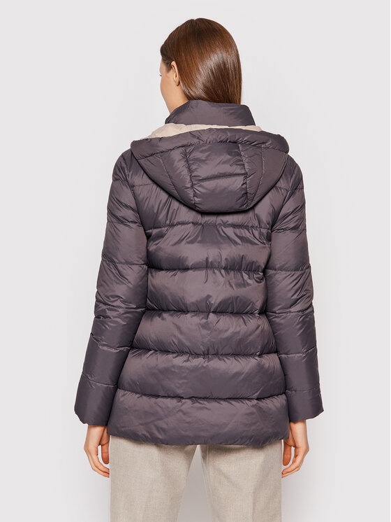 Cappellini Cappellini Пухено яке M24398 6098C Сив Regular Fit
