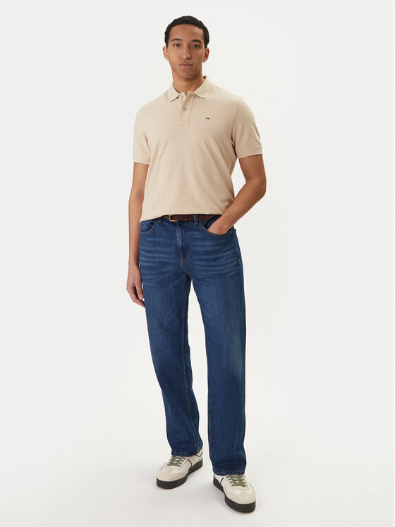 Tommy Jeans Tommy Jeans Polo DM0DM22711 Beżowy Regular Fit