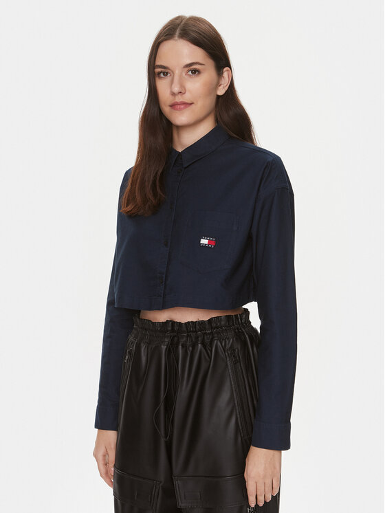 Tommy Jeans Tommy Jeans Ing Badge DW0DW17345 Sötétkék Relaxed Fit