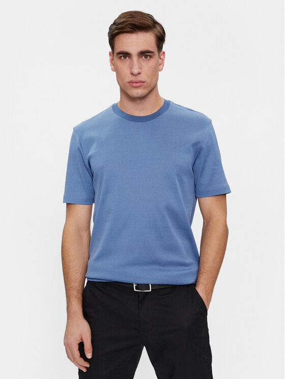 BOSS Boss Tričko Tiburt 426 50506175 Modrá Regular Fit