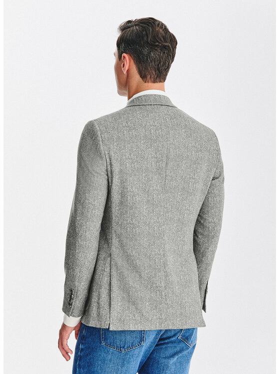 Pako Lorente Pako Lorente Marynarka P25WF-3X-034 Szary Slim Fit
