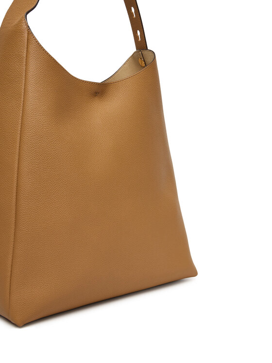 Torebka typu shopper pokazana pod kątem z przodu, widoczny bok.