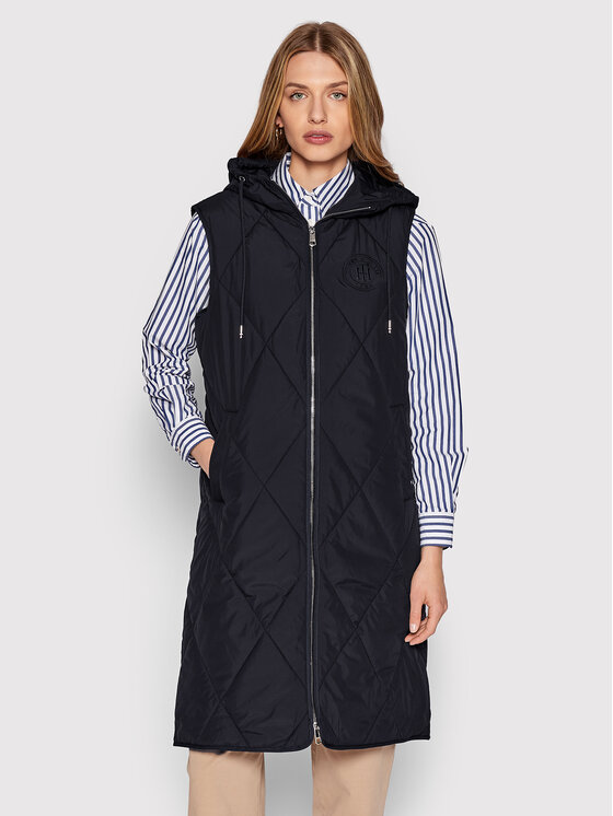 Tommy Hilfiger Tommy Hilfiger Γιλέκο Sorona WW0WW35096 Σκούρο μπλε Relaxed Fit