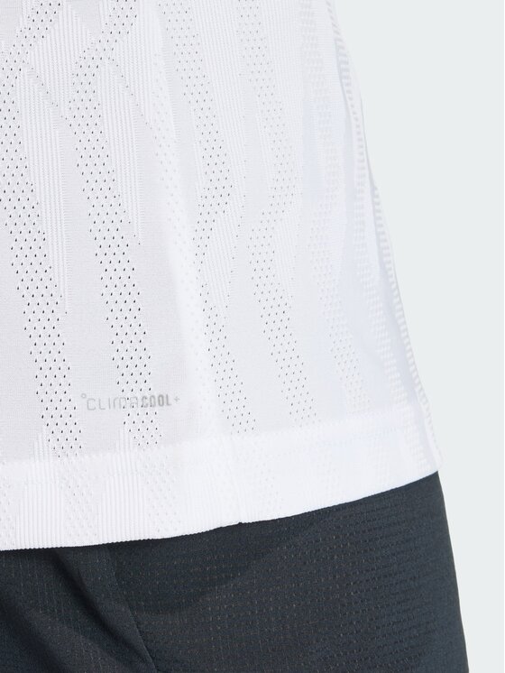 adidas adidas Koszulka techniczna 158846 Biały Slim Fit
