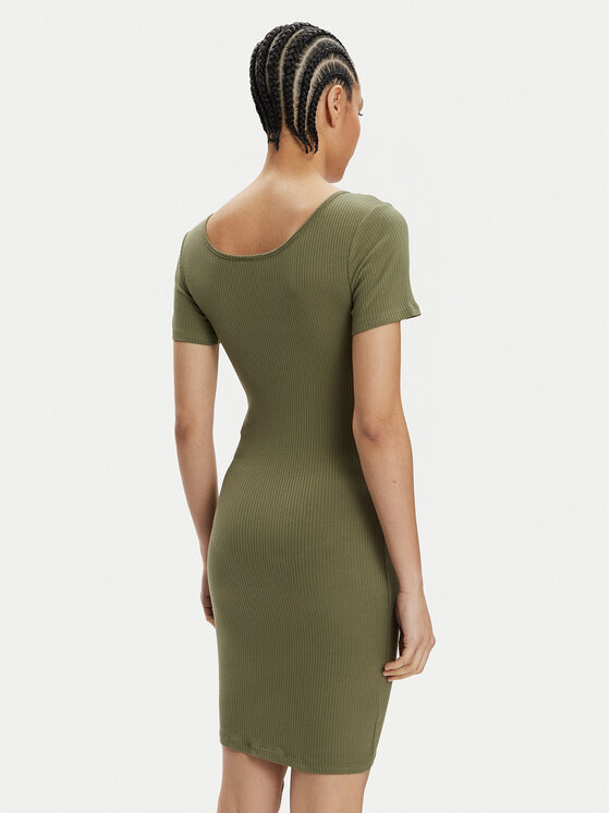 Pieces Pieces Haljina za svaki dan Kitte 17146324 Zelena Slim Fit