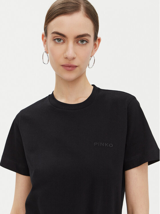 PINKO PINKO T-Shirt Start 101752 Czarny Regular Fit