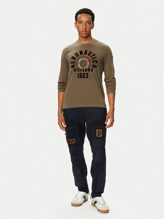 Aeronautica Militare Aeronautica Militare Longsleeve 262TS2570UJ00641 Χακί Regular Fit