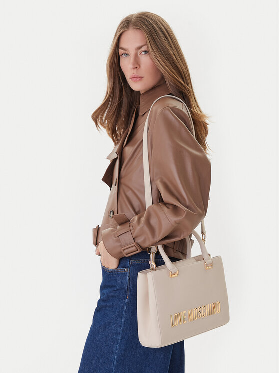 LOVE MOSCHINO LOVE MOSCHINO Handtasche JC4022PP0NKD0110 Écru