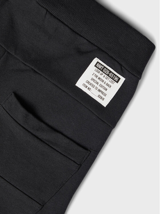 NAME IT NAME IT Παντελόνι φόρμας 13147424 Μαύρο Regular Fit