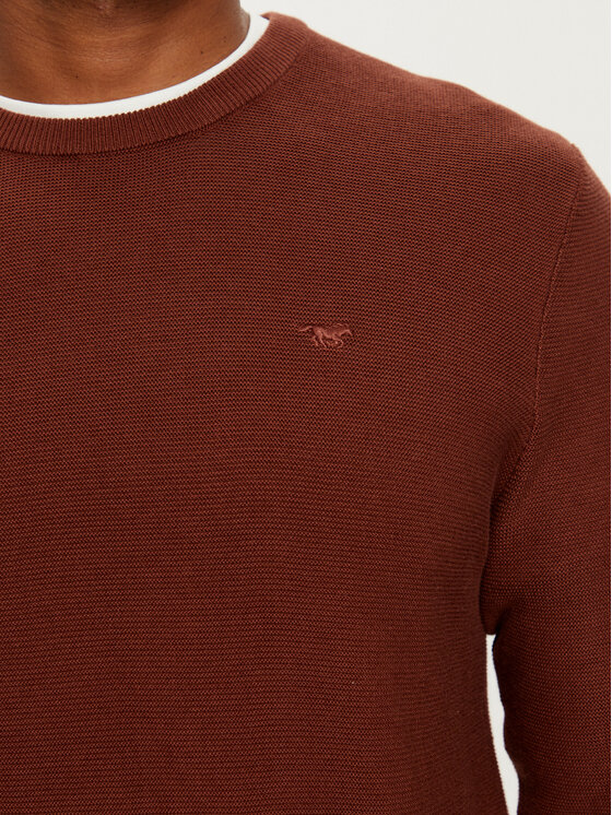 Mustang Mustang Maglione Elliot 1015815 Bordeaux Regular Fit