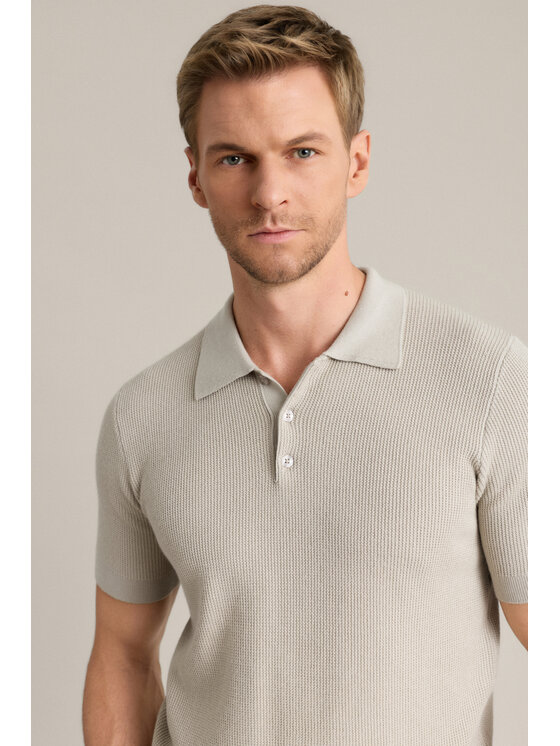 Lancerto Lancerto Polo Teodoro PO073126000032 Beżowy Regular Fit