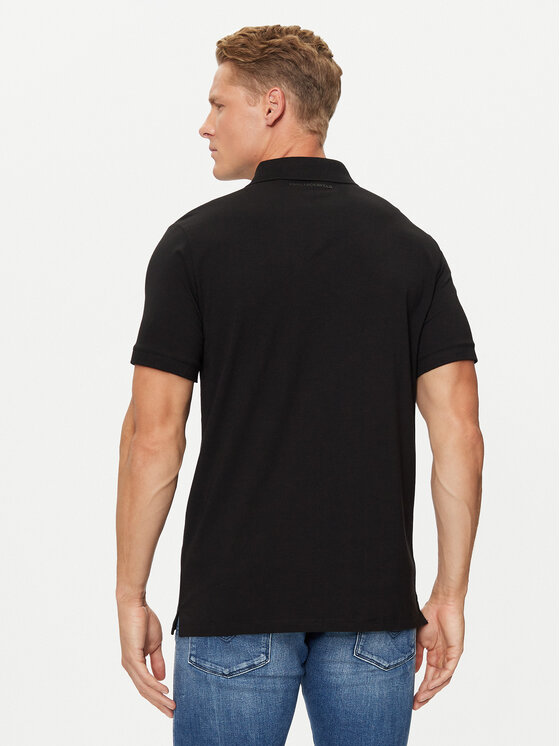 KARL LAGERFELD KARL LAGERFELD Поло 745022 500221 Чорний Regular Fit