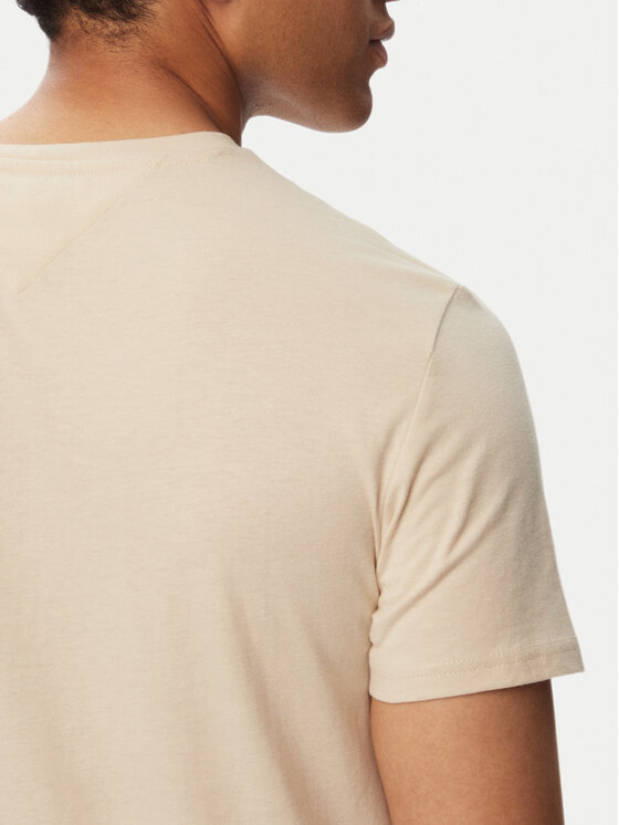 Tommy Jeans Tommy Jeans T-krekls Jaspe Htr Tee Ext DM0DM20363 Bēšs Slim Fit