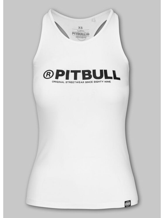 PITBULL PITBULL Tank top Tank Top damski Rib PITBULL R XS Biały Regular Fit