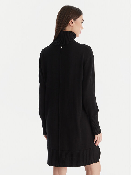 BOSS BOSS Trikotāžas kleita C_Feringatessa 50550493 Melns Relaxed Fit