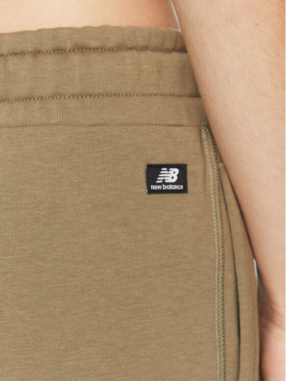 New Balance New Balance Donji dio trenerke Essentials French Terry Pant WP33508 Zelena Regular Fit