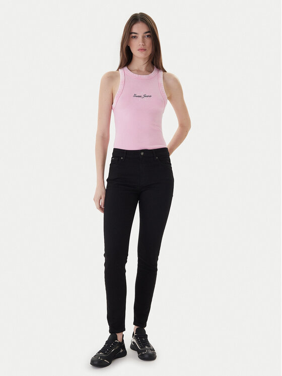 Guess Jeans Guess Jeans Džínsy W4YA92 D5DL1 Čierna Skinny Fit