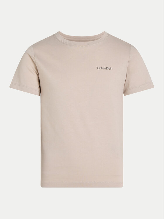 Calvin Klein Jeans Calvin Klein Jeans Тишърт IU0IU00683 Бежов Regular Fit