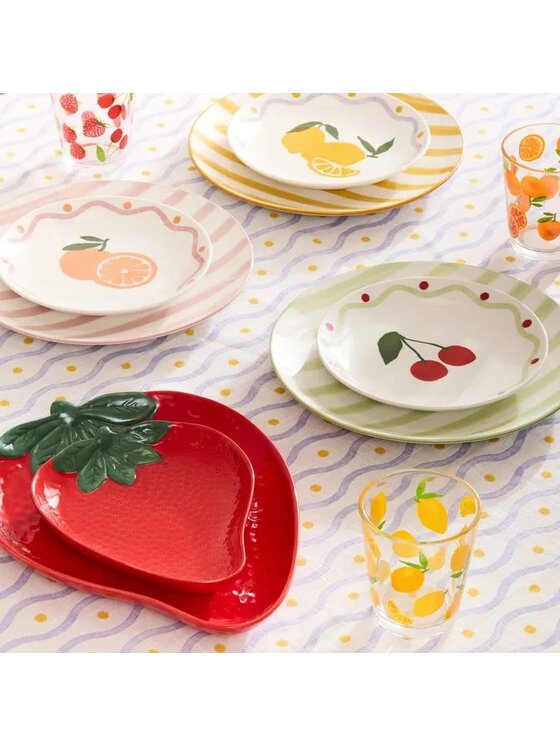 MIAhome MIAhome Komplet talerzy deserowych 6 szt. Charlie 19 cm Żółty