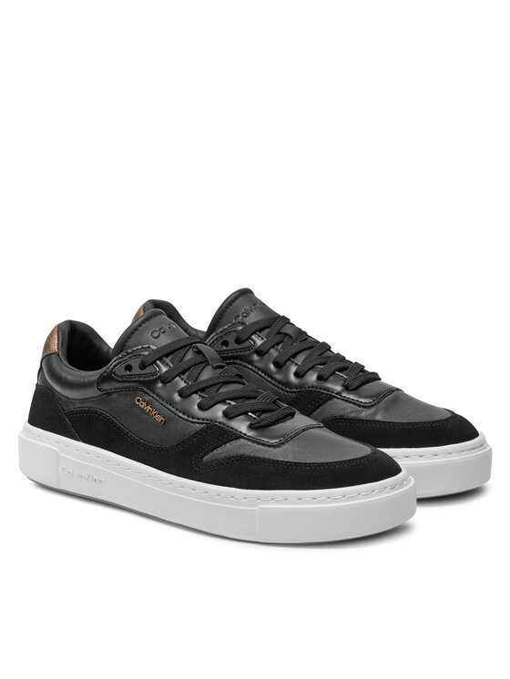 Calvin Klein Calvin Klein Laisvalaikio batai Cupsole Lace Up W/Ml Mix M HW0HW02114 Juoda