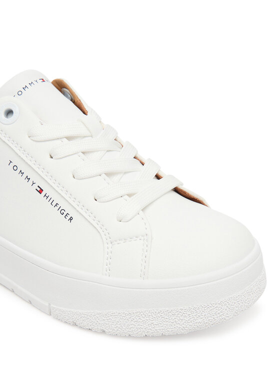 Tommy Hilfiger Tommy Hilfiger Сникърси Low Cut Lace Up Sneaker T3X9-34091-1355 D Бял