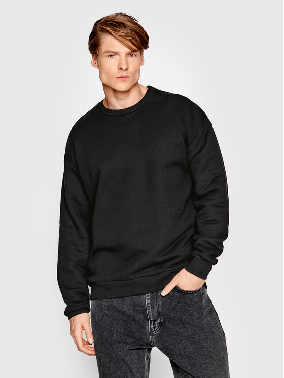 Americanos Americanos Mikina Unisex Portland Crewneck Černá Relaxed Fit
