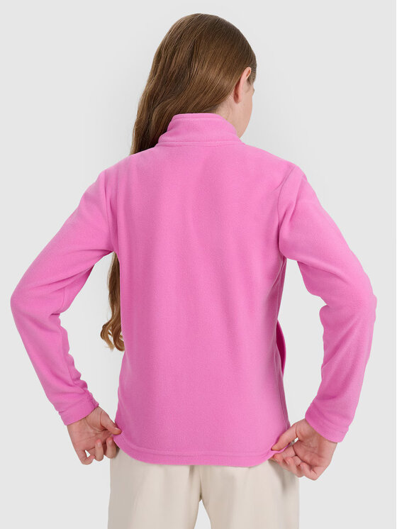 4F 4F Bluza BASIC+ Różowy Slim Fit