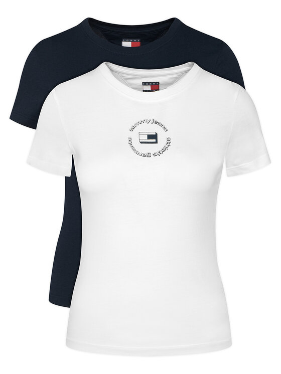 Tommy Jeans Tommy Jeans Souprava triček DW0DW23004 Barevná Slim Fit