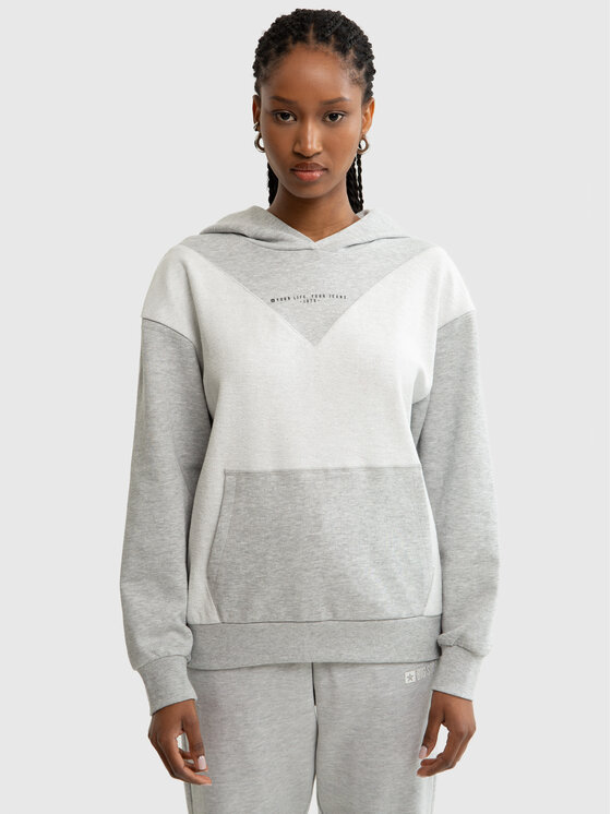 BIG STAR BIG STAR Bluza KAITLYN Szary Basic Fit