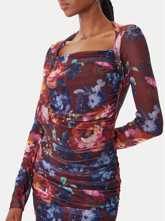 Guess Guess Коктейлна рокля W5BK65 KCZC2 Цветен Slim Fit