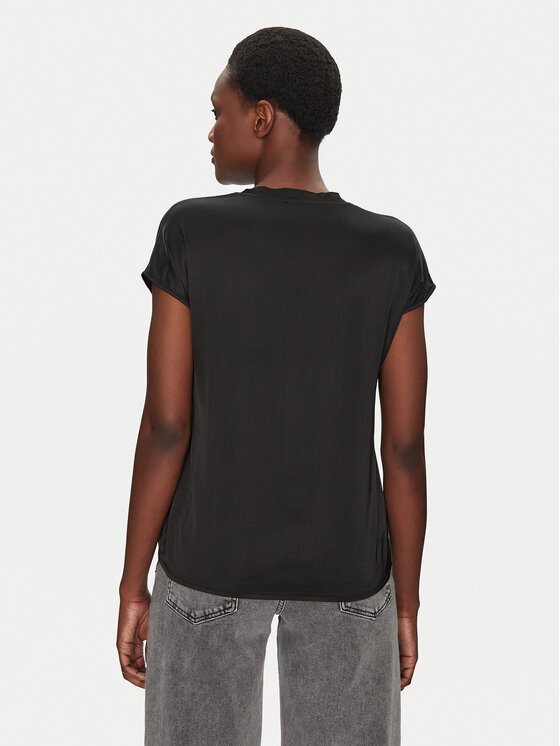 ViCOLO ViCOLO Majica TD0009 Crna Relaxed Fit