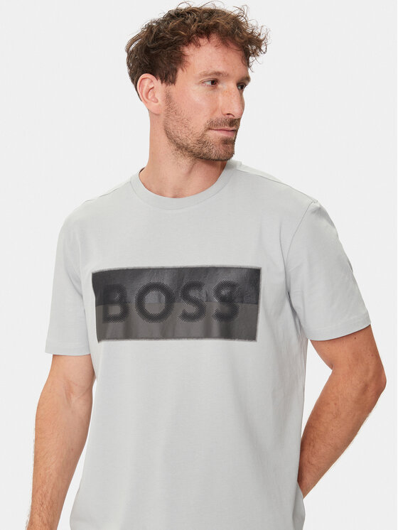 BOSS Boss T-shirt Tee 9 50512998 Siva Regular Fit