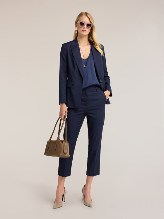 Motivi Motivi Pantaloni di tessuto P018Q004867N034 Blu Regular Fit