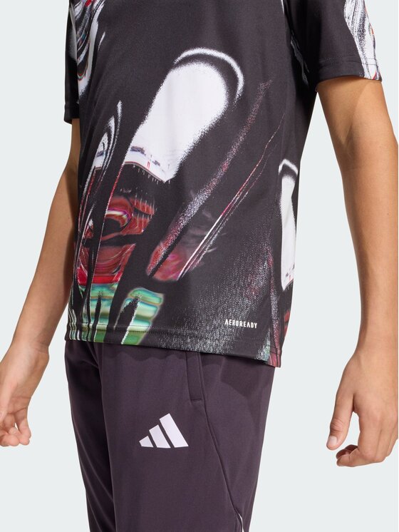 adidas adidas Koszulka techniczna Manchester United 25/26 Pre Match Jersey Kids Czarny Regular Fit