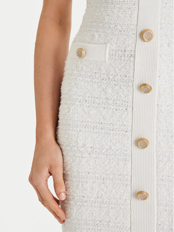 Marciano Guess Marciano Guess Трикотажна сукня 6RGK48 5852Z Білий Regular Fit