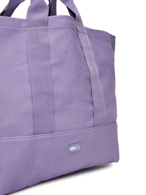 Tommy Jeans Tommy Jeans Ročna torba Tjw Tote Edition Canvas AW0AW17542 Vijolična